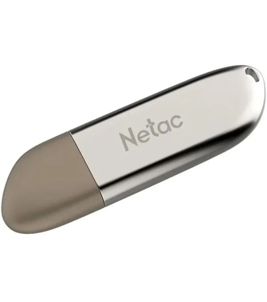 Флешка USB Netac U352 (NT03U352N-064G-20PN), 64Gb, USB 2.0, R/W 50/15, серебристый