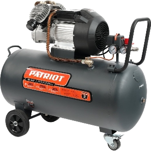 Компрессор поршневой безмасляный Patriot Professional 100-400, 400 л/мин, 8 бар, 2200 Вт, 100 л, быстросъемный 1/4' + 'елочка'