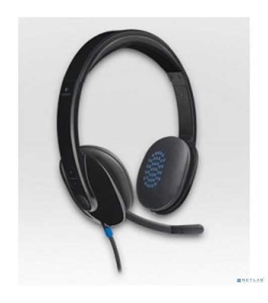 Гарнитура Logitech USB Headset H540 чёрный, проводная, USB