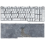 Клавиатура для ноутбука Toshiba Satellite P205-S6237 серебристая (шлейф по центру), фото4