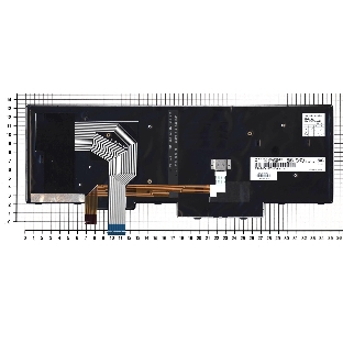Клавиатура для ноутбука Lenovo ThinkPad T580 черная с подсветкой