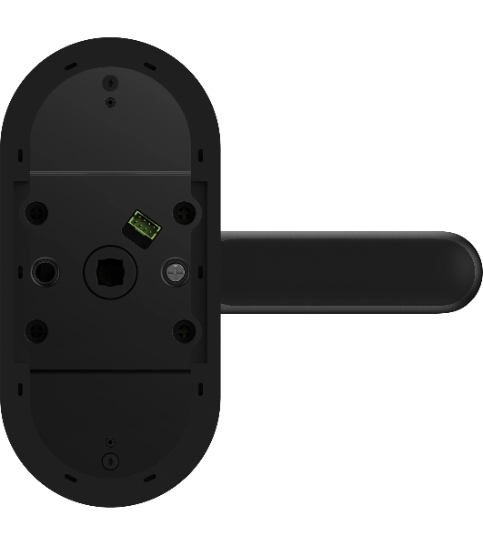 Умный замок Aqara Smart Door Lock U300 навесной разбл.отпеч.паль./код/пар/NFC/прил/мех.кл черный (DL-D02D BL)