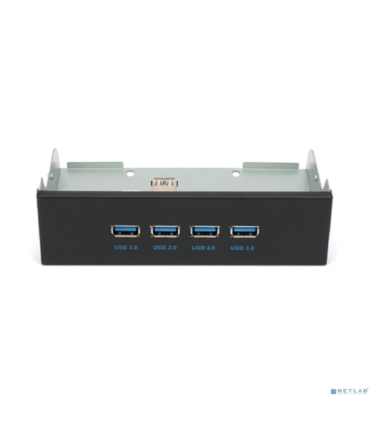 Планка USB 3.0 на переднюю панель 5.25' Gembird FP5.25-USB3-4A, 4xUSB-A 3.0, USB