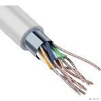 Кабель витая пара Rexant F/UTP, cat.5e, ZH нг(А)-HF, 4PR, 24AWG, INDOOR, SOLID, серый, 305м, фото3