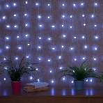 Гирлянда Neon-night 'Светодиодный Дождь' 1,5x1,5 м, с насадками шарики, свечение с динамикой, прозрачный провод, 230 В, диоды белый, фото2