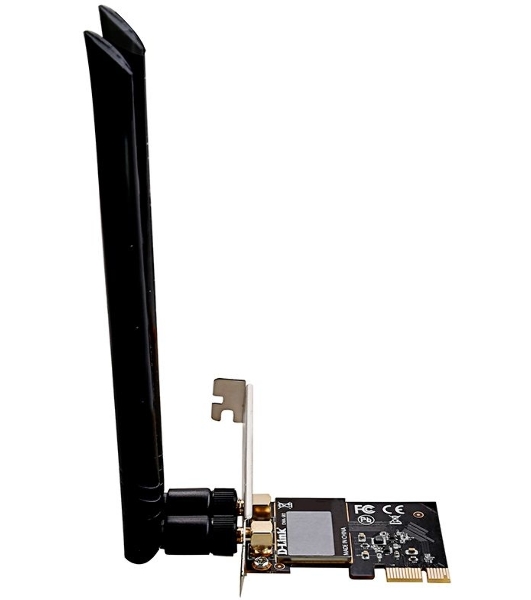 Сетевой адаптер WiFi D-Link DWA-582/RU/10/B1A DWA-582 PCI Express (ант.внеш.съем) 2ант. (упаковка 10 шт)