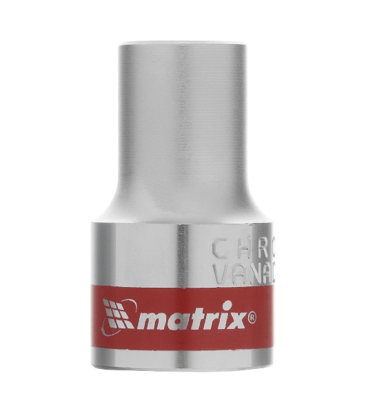 Головка торцевая Matrix 13110 10 мм, 6-гранная, CrV, под квадрат 1/2', хромированная