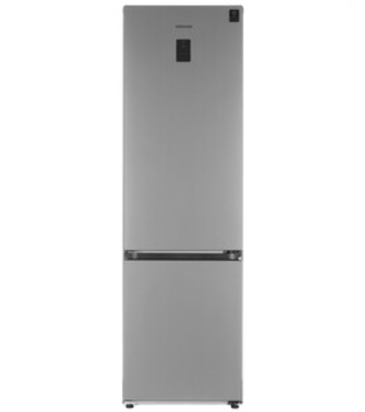 Холодильник Samsung RB38C671DSA/EF серебристый двухкамерный 276/100л морозилка снизу, No Frost