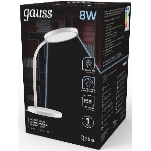Светильник Gauss GT5031 настольный на подставке белый 8Вт