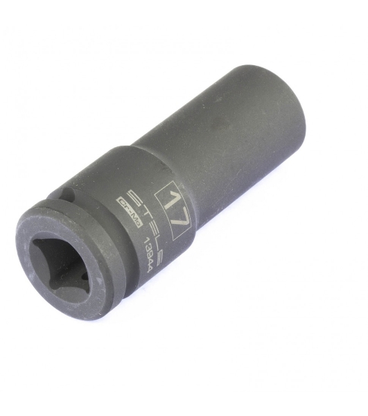Головка ударная удлиненная шестигранная Stels 17 мм, 1/2', CrMo