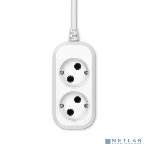 Сетевой удлинитель Buro BU-PSL2.5/W 5м (2 розетки) белый (пакет ПЭ), фото3