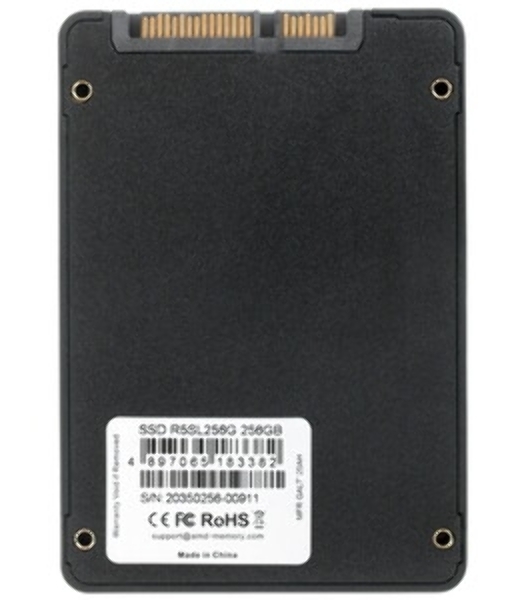 Накопитель SSD AMD Radeon R5 R5SL256G, 256 Gb, 2.5', SATA III, R/W 537/451 МБ/с