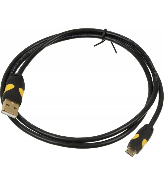 Кабель USB2.0 2A Smooth Connector USB A (m)/micro USB B (m) 1м позолоченные контакты