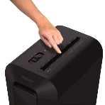 Шредер Fellowes PowerShred LX65 черный (секр.P-4)/перекрестный/10лист./22лтр./скрепки/скобы/пл.карты, фото4