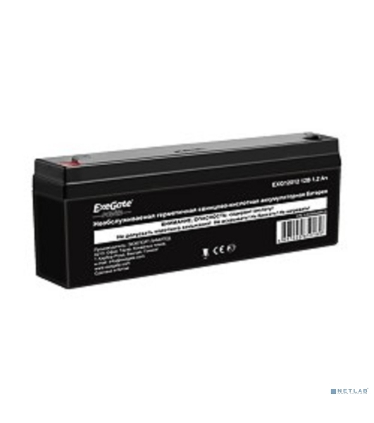 Батарея для ИБП ExeGate EP249948RUS DT 12012/EXG12012 (12V 1.2Ah), клеммы F1