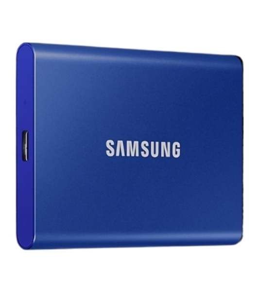 Внешний SSD Samsung T7, 2TB, USB 3.2 Gen 2 Type-C, R/W 1050/1000, синий