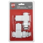 Набор дизайн-вентилей Royal Thermo CUBE, прямой (белый) 1/2', фото10