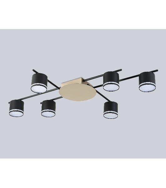 Потолочный светильник Ambrella light FL51756/6 BK/GD черный/золото GX53/6 max 12W 870*570*110