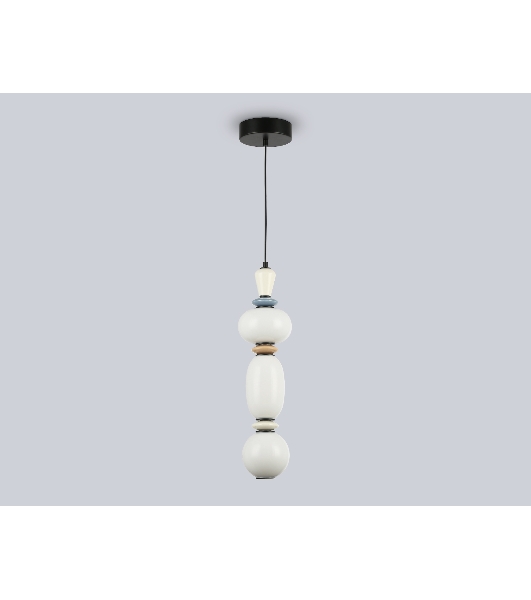 Светильник Ambrella light LH53142 BK/WH черный/белый 15W 3000K D140*1760