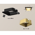 Комплект встраиваемого светильника Ambrella light XC7902004 SBK/SGD черный песок/золото песок MR16 GU5.3 (C7902, N7704), фото 1
