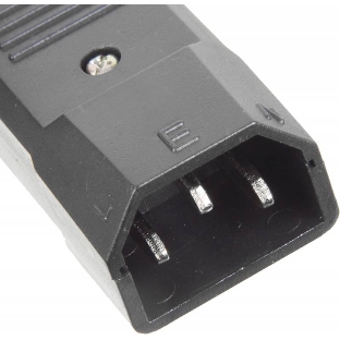 Вилка Lanmaster IEC 60320 C14 10A 250V разборная черная