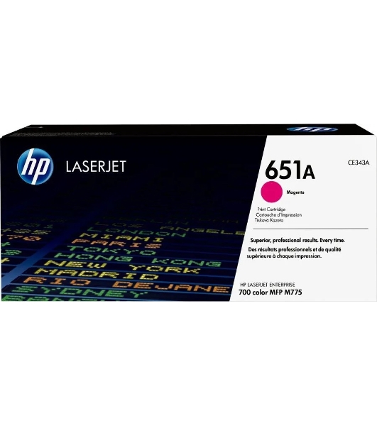 Картридж лазерный HP CE343A 651A пурпурный для LaserJet 700 Color MFP 775 16000 стр.