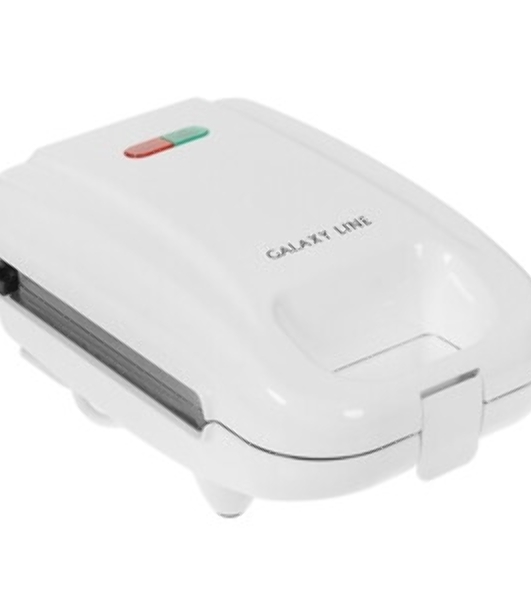 Вафельница Galaxy Line GL 2971, белый, со съемными пластинами, 750 Вт
