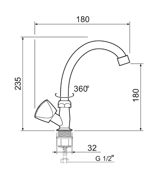 SL119-270F Смеситель для кухни