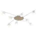 Потолочный светильник Ambrella light FL51759/8 WH/GD белый/золото GX53/8 max 12W 870*870*95, фото8
