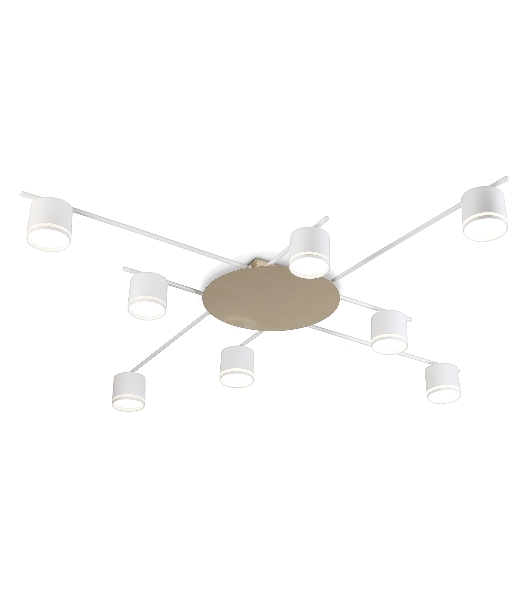 Потолочный светильник Ambrella light FL51759/8 WH/GD белый/золото GX53/8 max 12W 870*870*95