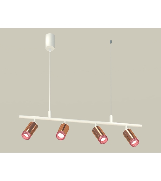 Светильник Ambrella light XB9001350/4 SWH/PPG/PI белый песок/золото розовое полированное/розовый MR16 GU5.3