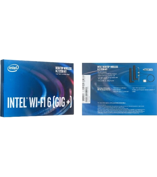 Плата сетевого контроллера Intel Wi-Fi 6 AX200, 2230, 2x2 AX+BT, No vPro, 985927