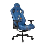 Кресло игровое Knight Craft Dragon синий эко.кожа крестов. металл, фото9
