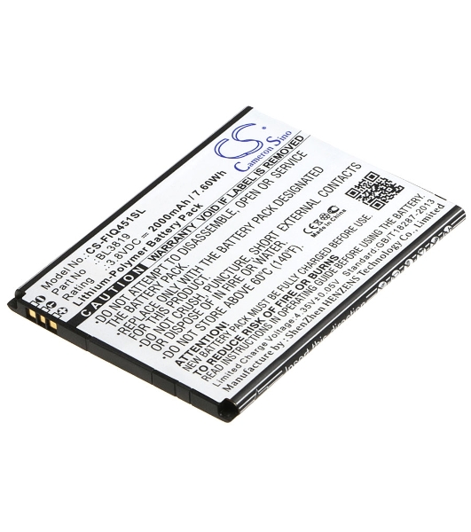Аккумулятор CameronSino CS-FIQ451SL BL3819 для Fly IQ4514 Evo Tech 4 3.8V, 2000mAh, 7.60Wh