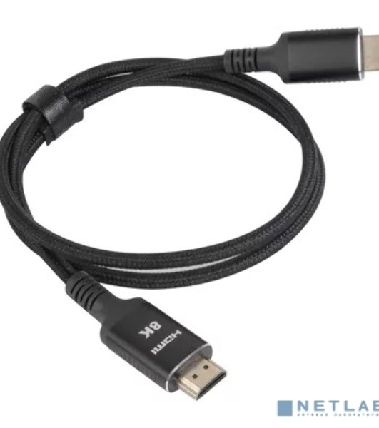 Кабель iOpen HDMI 19M/M,ver. 2.1 8KX60Hz (Econom) оплетка 1m ACG859B-1.0