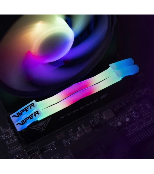 Оперативная память Patriot Viper Xtreme 5, DDR5, 32GB (2x16GB), 8000MHz, CL38, DIMM, с радиаторами, RGB, черный