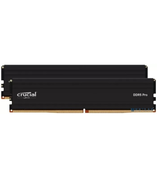 Оперативная память Crucial, DDR5, 32GB (2x16GB), 6000 MHz, CL36, с радиатором, черный