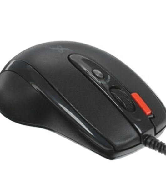 Мышь проводная + коврик A4Tech X-7120 черный, 2000 dpi, USB, кнопки - 7