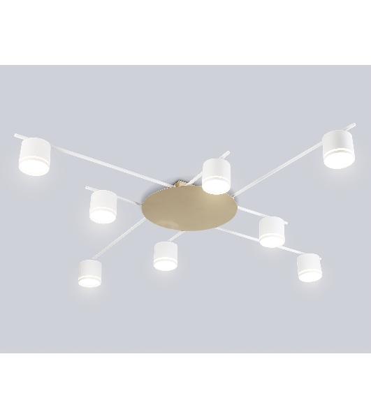 Потолочный светильник Ambrella light FL51759/8 WH/GD белый/золото GX53/8 max 12W 870*870*95