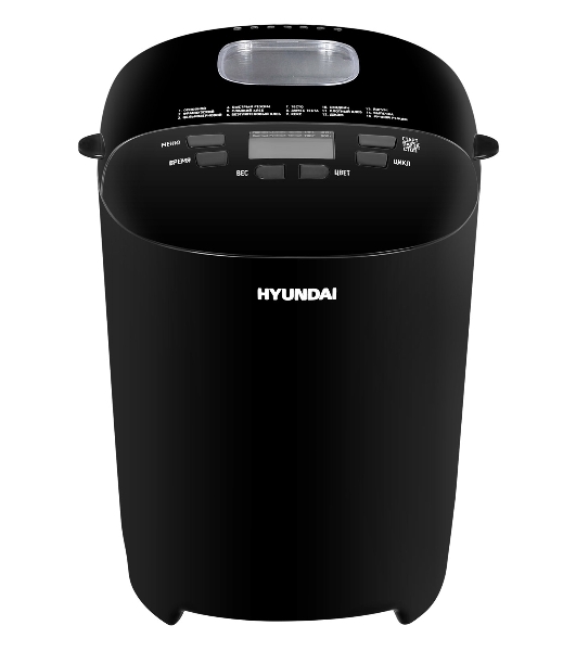 Хлебопечка Hyundai HYBM-P0513 чёрный, 550 Вт, 0.9 кг, 15 программ