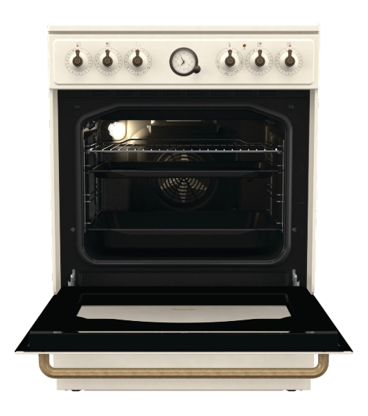 Плита электрическая Gorenje GECS6B70CLI бежевая, конфорок 4 электрических, духовка 71 л, 60 см x 85 см x 60 см