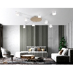 Потолочный светильник Ambrella light FL51759/8 WH/GD белый/золото GX53/8 max 12W 870*870*95, фото6