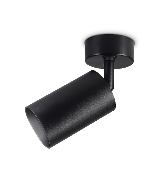 Накладной спот с выключателем Ambrella light TA127 BK черный GU10 max 12W D70*164*D55