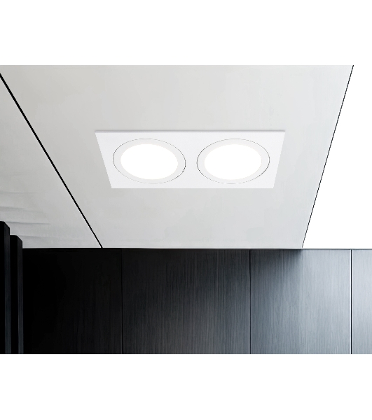 Светильник Ambrella light TN51826/2 WH белый GX53/2 max 15W 215*110*39