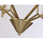 Светильник Ambrella light TR3233/6+3 BS/FR латунь/белый матовый E14*9 max 40W D730*720, фото5