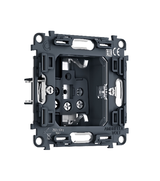PR141 Механизм электрической розетки 16A-250V с/з на винтовых зажимах QUANT PRO