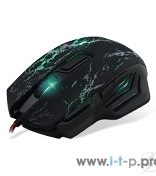 Мышь проводная Crown Gaming CMXG-601 черный, 1800 dpi, USB, кнопки - 7