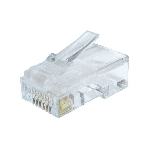 Вилка RJ-45 (8P8C) LC-8P8C-002 универсальная cat.6, контакты 30 микродюймов' (100 шт.), фото 1