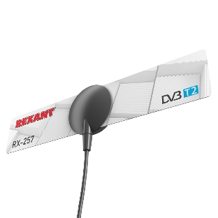 ТВ антенна комнатная Rexant 'Активная' для цифрового телевидения DVB-T2 на присоске, RX-257