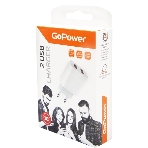 Сетевое зарядное устройство GoPower GP2U 2USB 2.4A 12W белый (1/108), фото 1